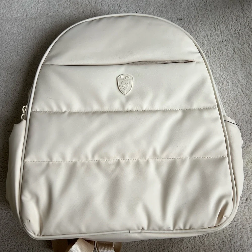 Ivory Puffer Backpack - Picture 1 of 5